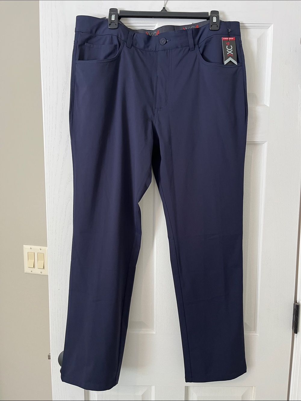 Johnston & Murphy Navy Blue Performance Chinos